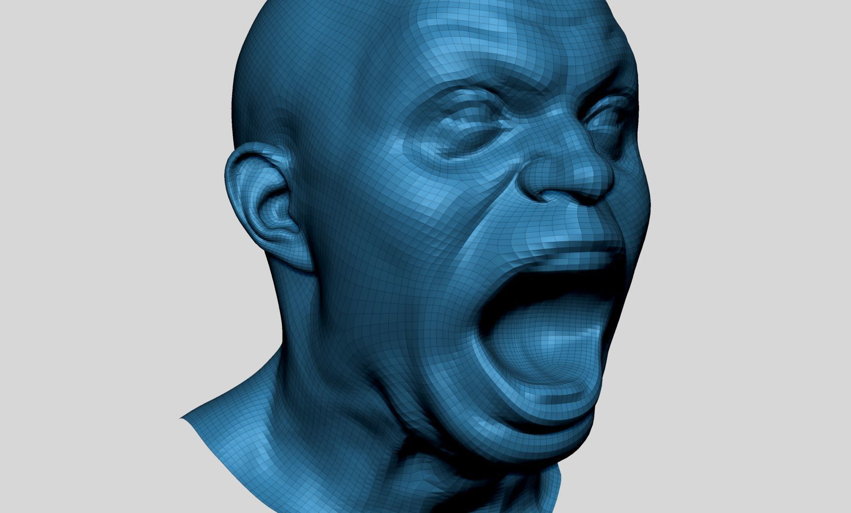 Male Facial Expression 3D model_13