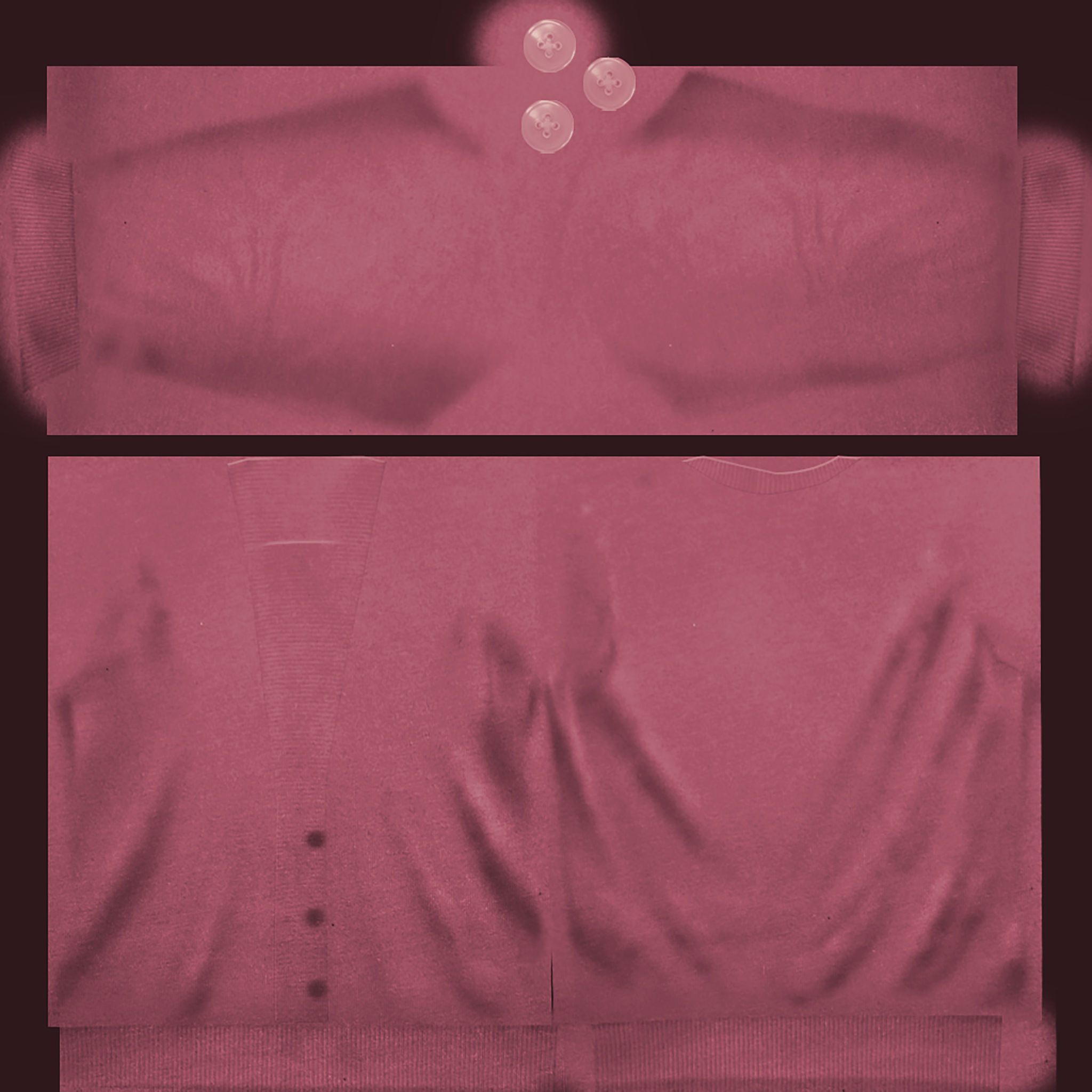 Ladies Cardigan Unbuttoned Low-poly 3D model_18