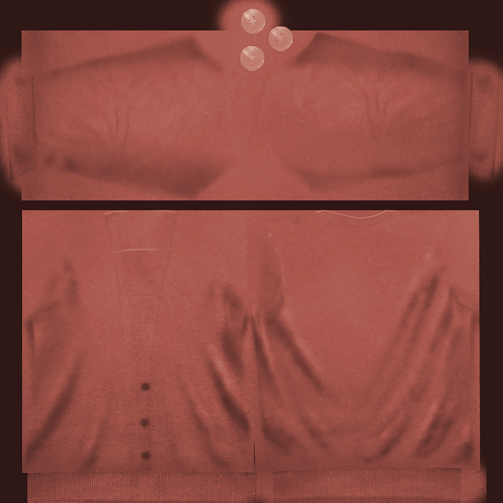 Ladies Cardigan Unbuttoned Low-poly 3D model_13