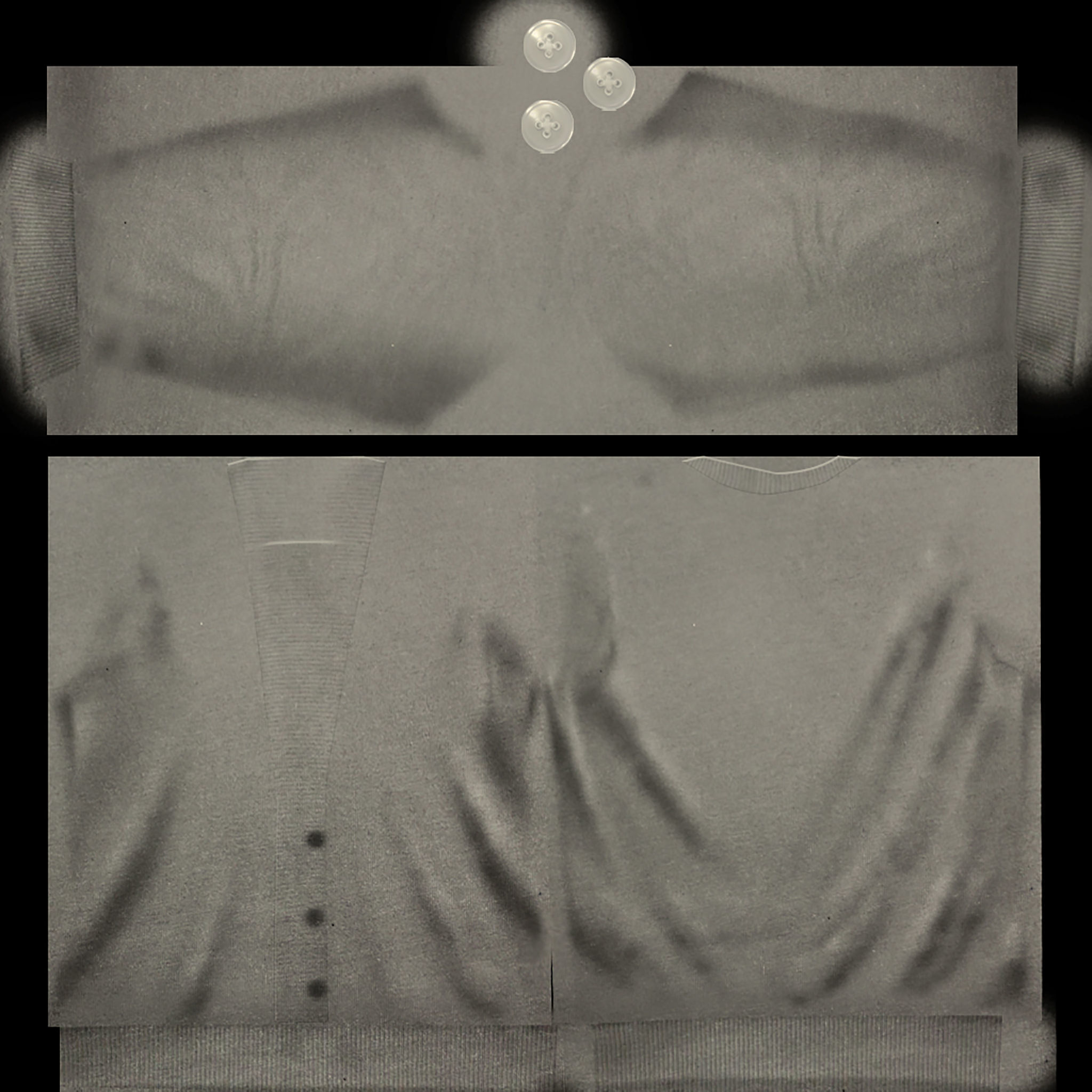 Ladies Cardigan Unbuttoned Low-poly 3D model_16