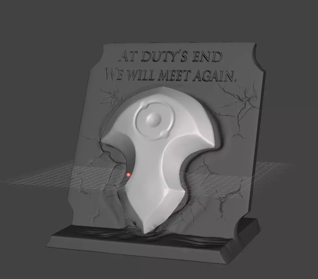 FINAL FANTASY XIV Azem Crystal and holder 3D print model_0