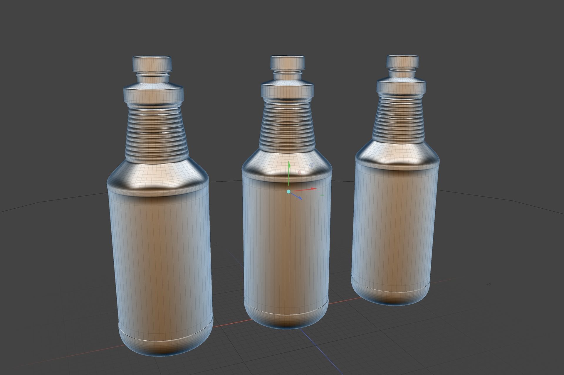 Disinfectant Bottle 3D model_7
