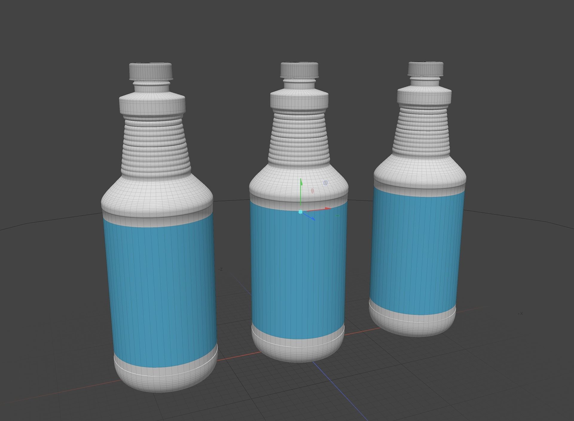 Disinfectant Bottle 3D model_6