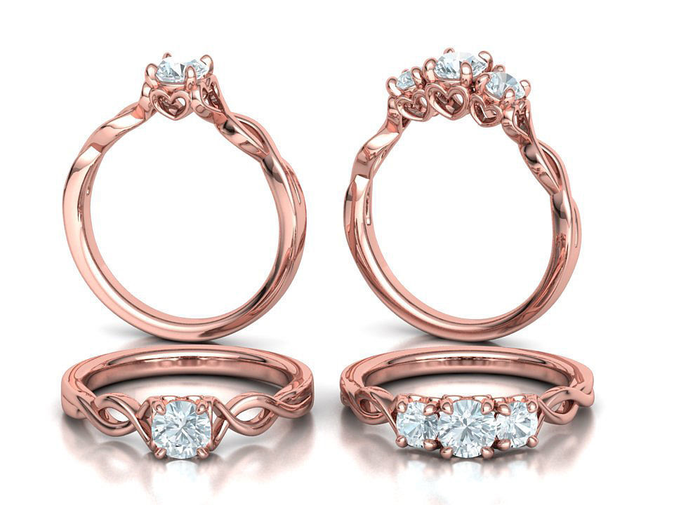 Engagement Ring Collection Half Carat Stones  _1