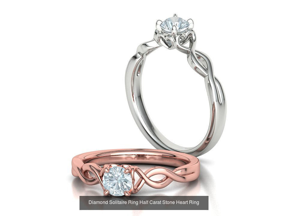 Engagement Ring Collection Half Carat Stones  _3