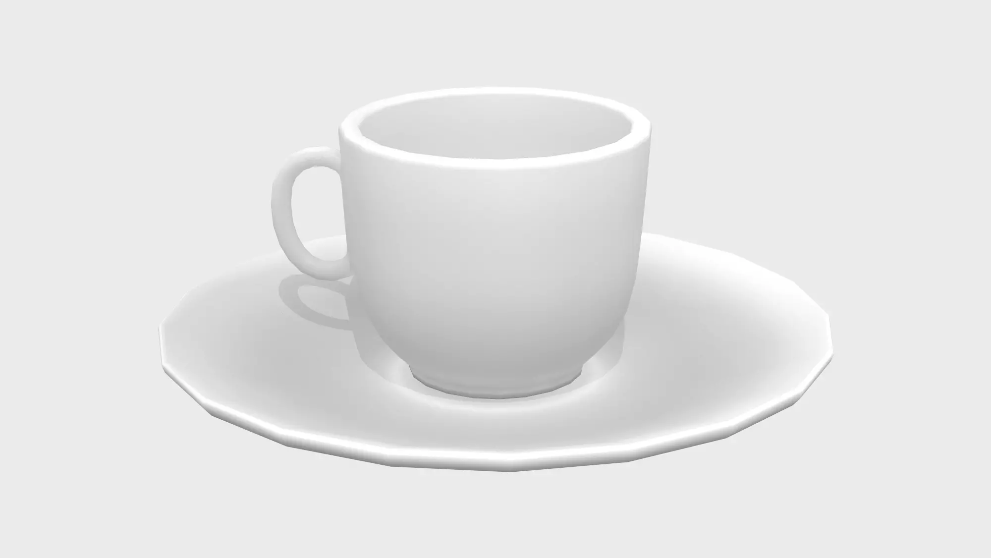 Small Expresso Cup Low-poly 3D model