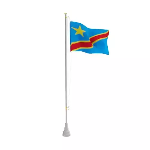 Democratic Republic of the Congo Flag