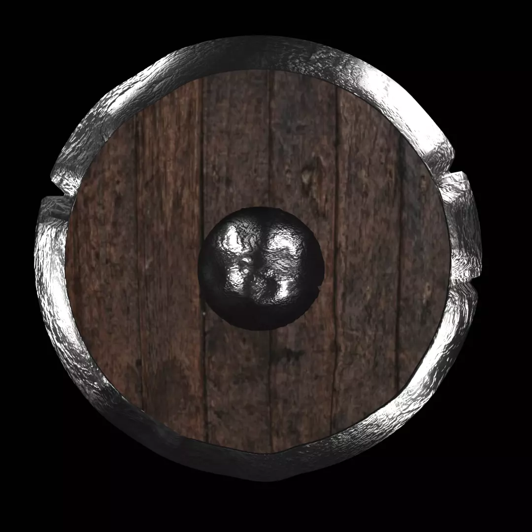 Viking style shield Free 3D model