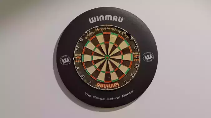 Winmau Dartboard Photoscan 3D model