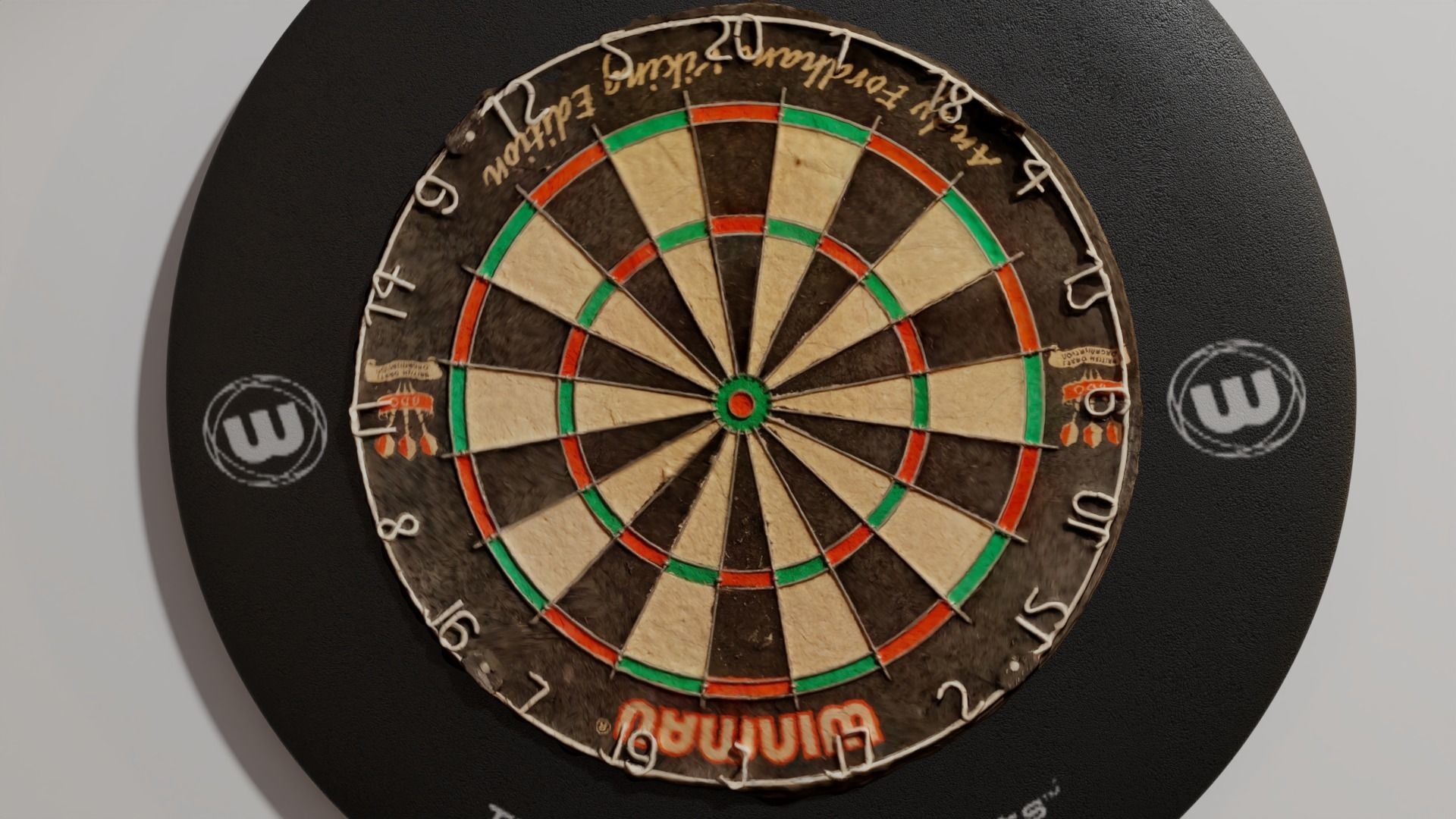 Winmau Dartboard Photoscan 3D model_6