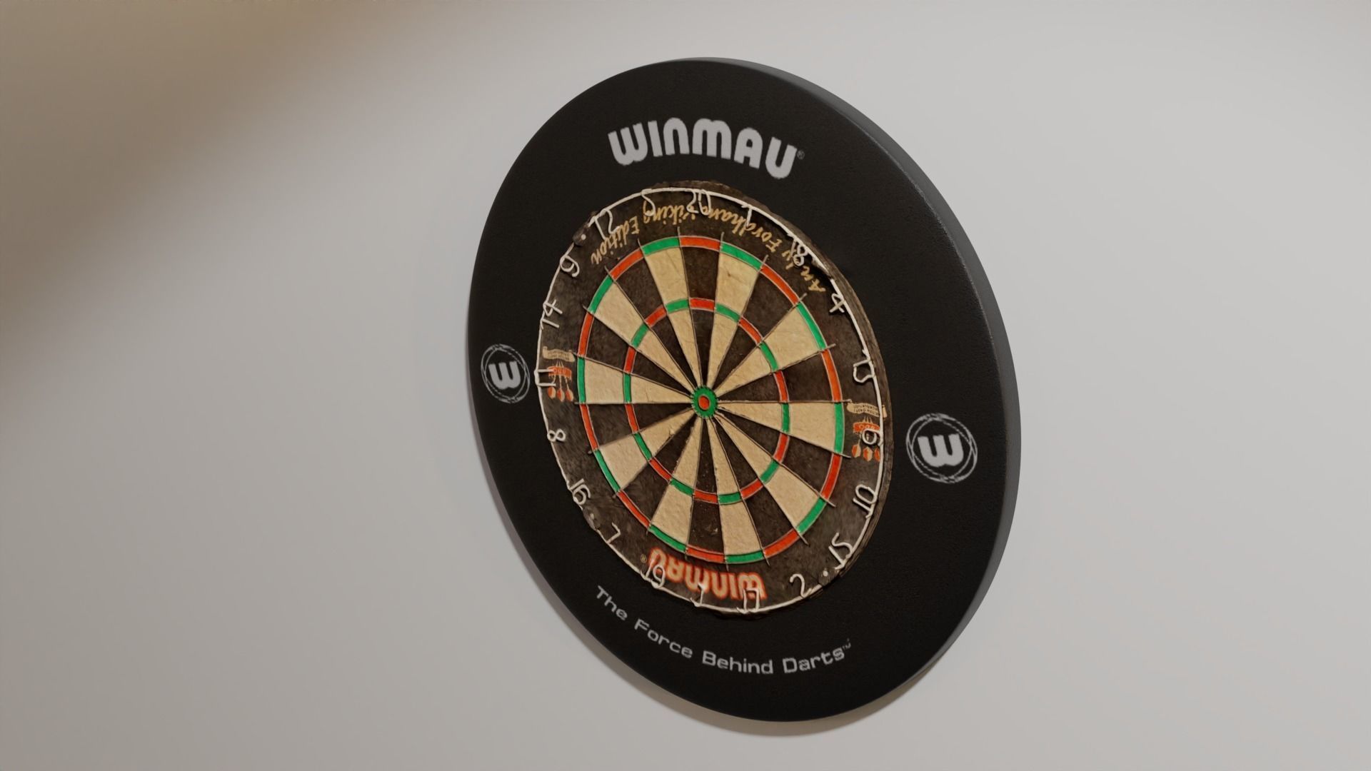 Winmau Dartboard Photoscan 3D model_10