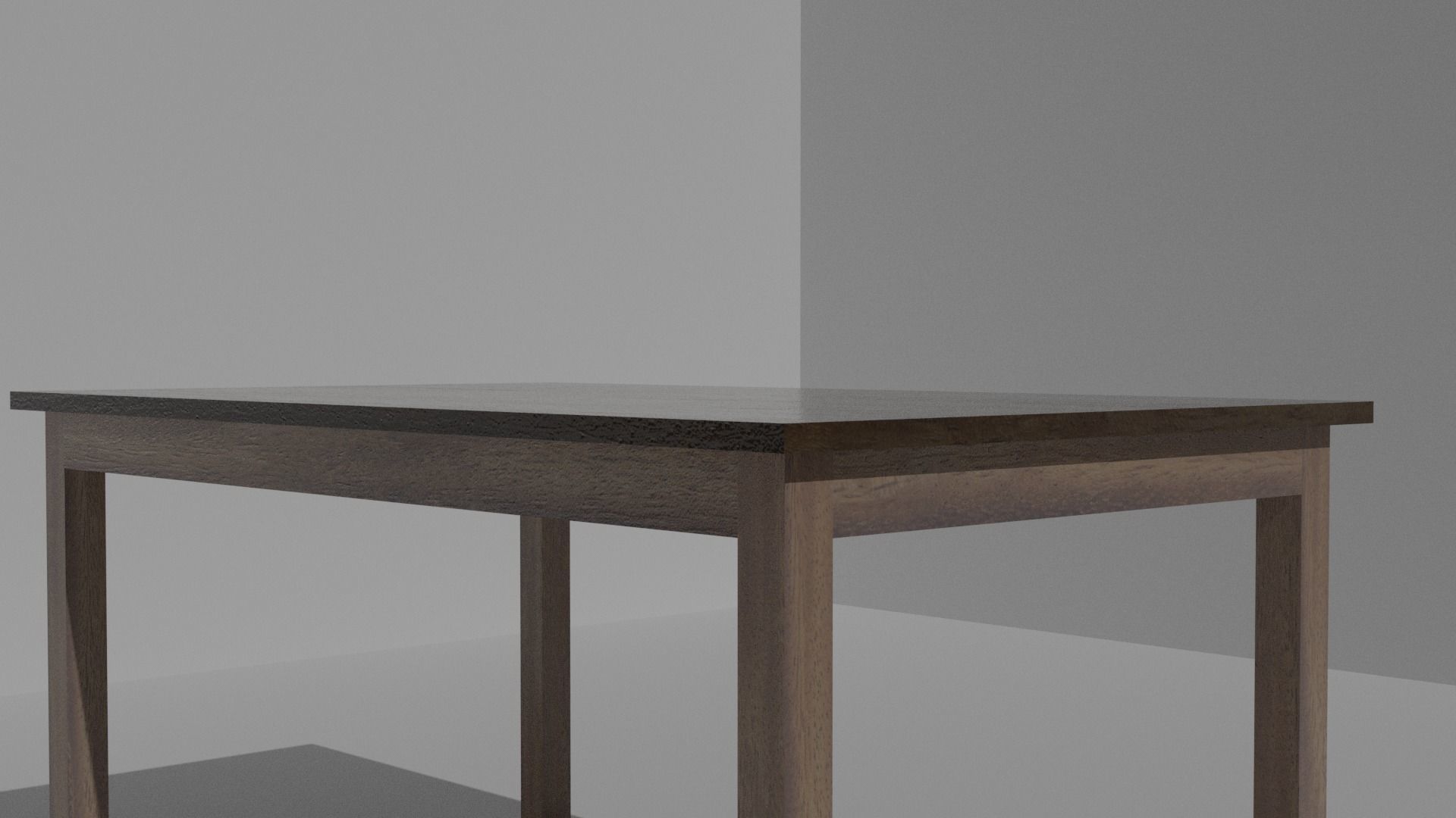 Low Poly Simple Wooden Table Free low-poly 3D model_3