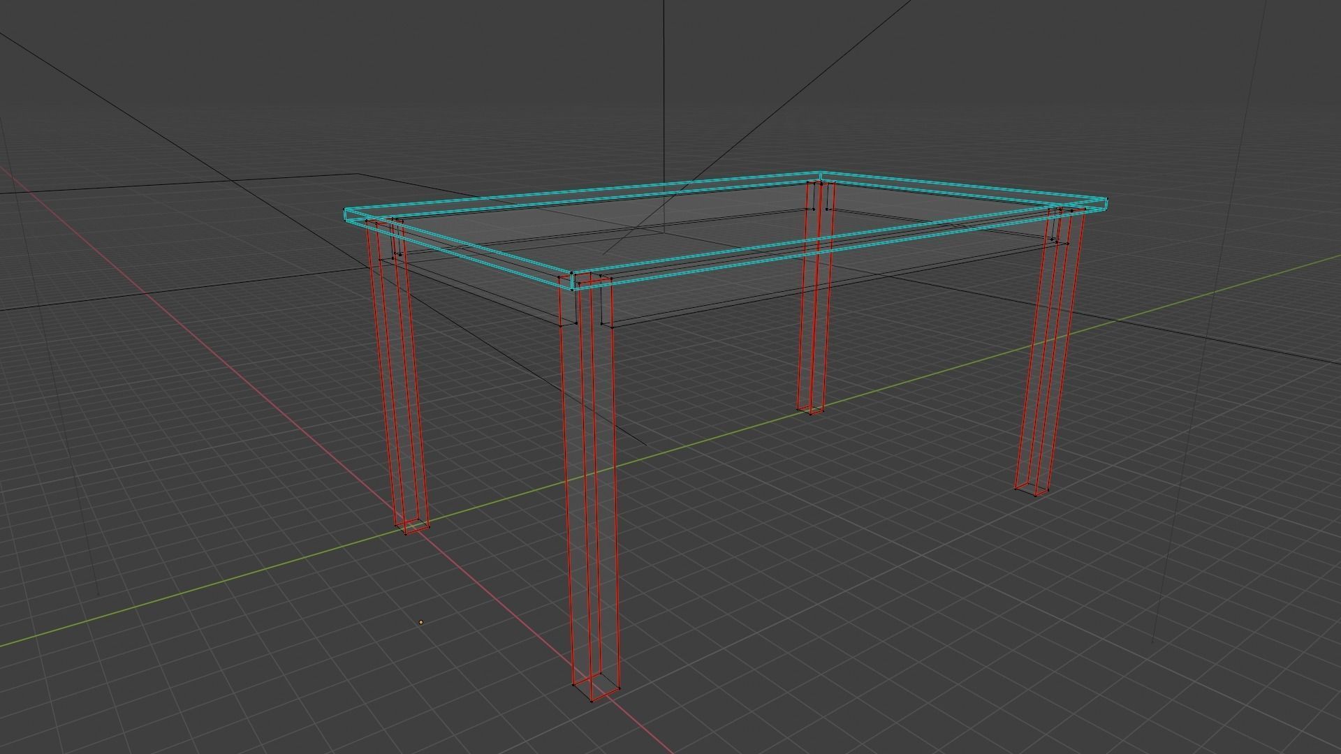 Low Poly Simple Wooden Table Free low-poly 3D model_2