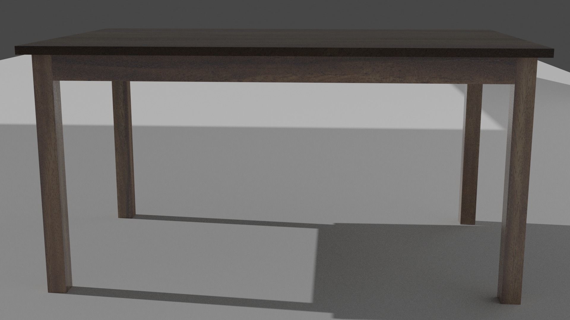 Low Poly Simple Wooden Table Free low-poly 3D model_4