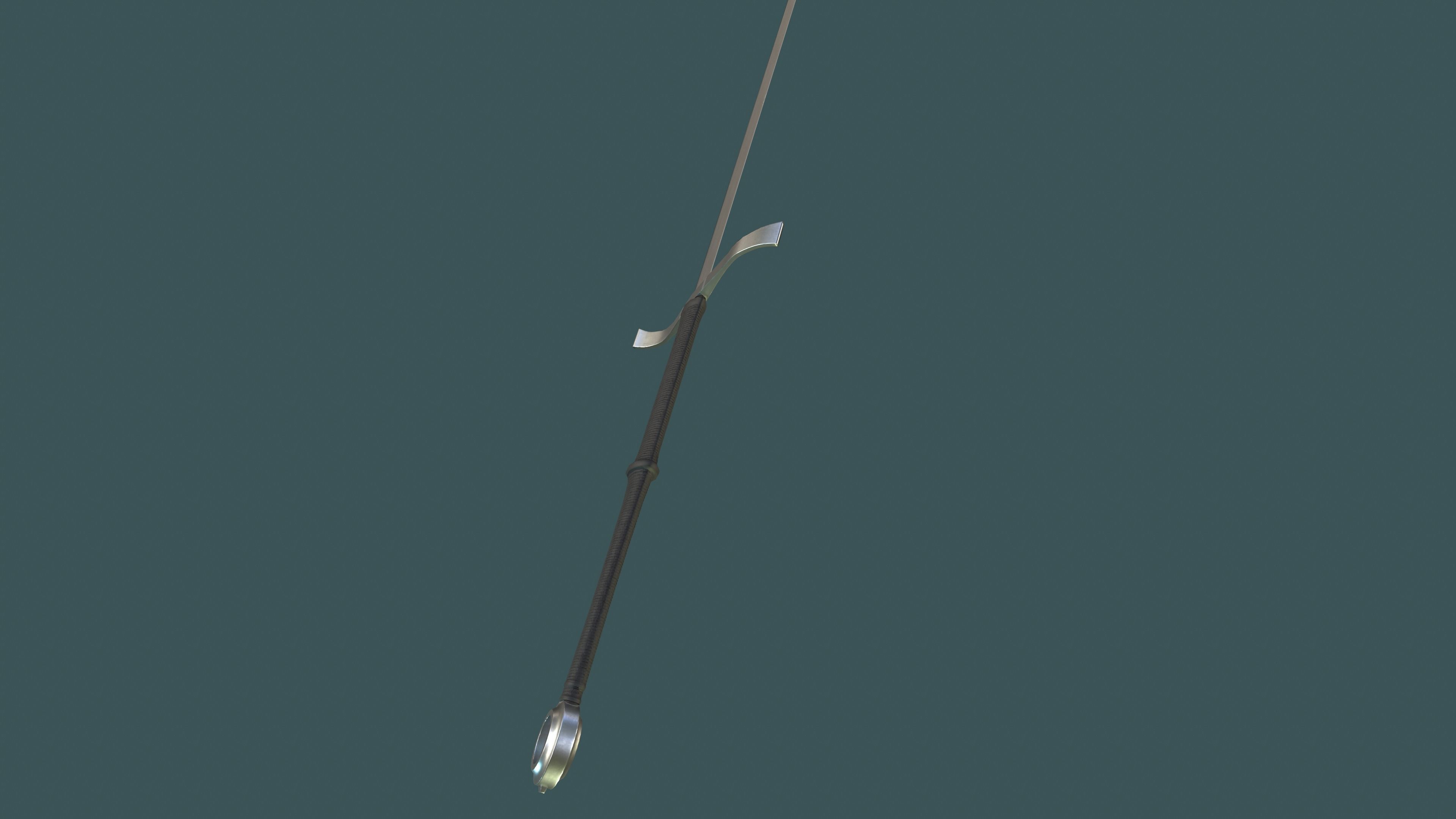 Albion Munich Medieval Sword PBR game ready Low-poly 3D model_3
