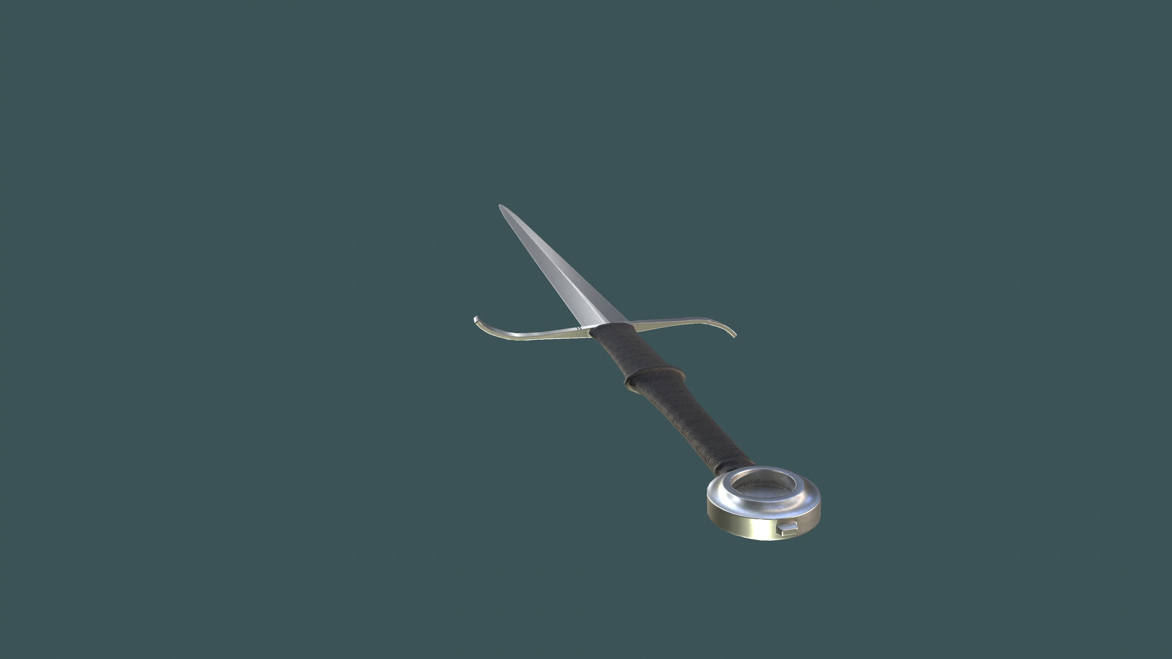Albion Munich Medieval Sword PBR game ready Low-poly 3D model_5