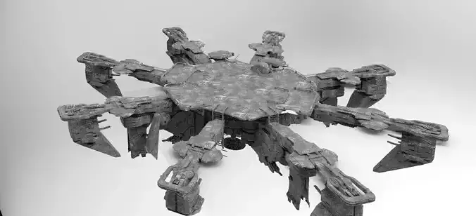 Alien Sci-fi base platforms 5 