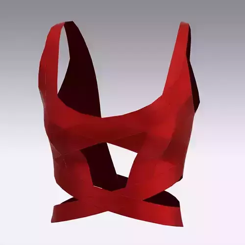 RED SATIN BLOUSE LOOK MODERN