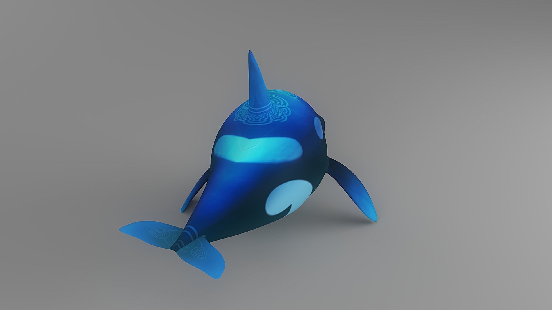 Cartoon Fish 3 Low-poly 3D model_2