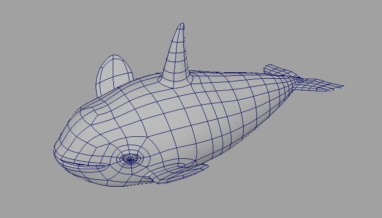 Cartoon Fish 3 Low-poly 3D model_4