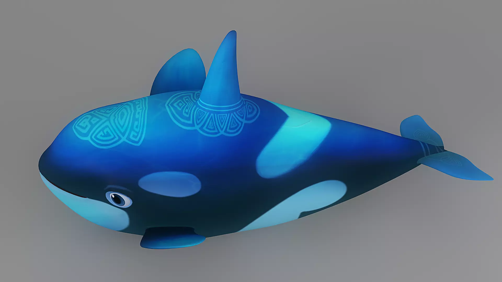 Cartoon Fish 3 Low-poly 3D model_0