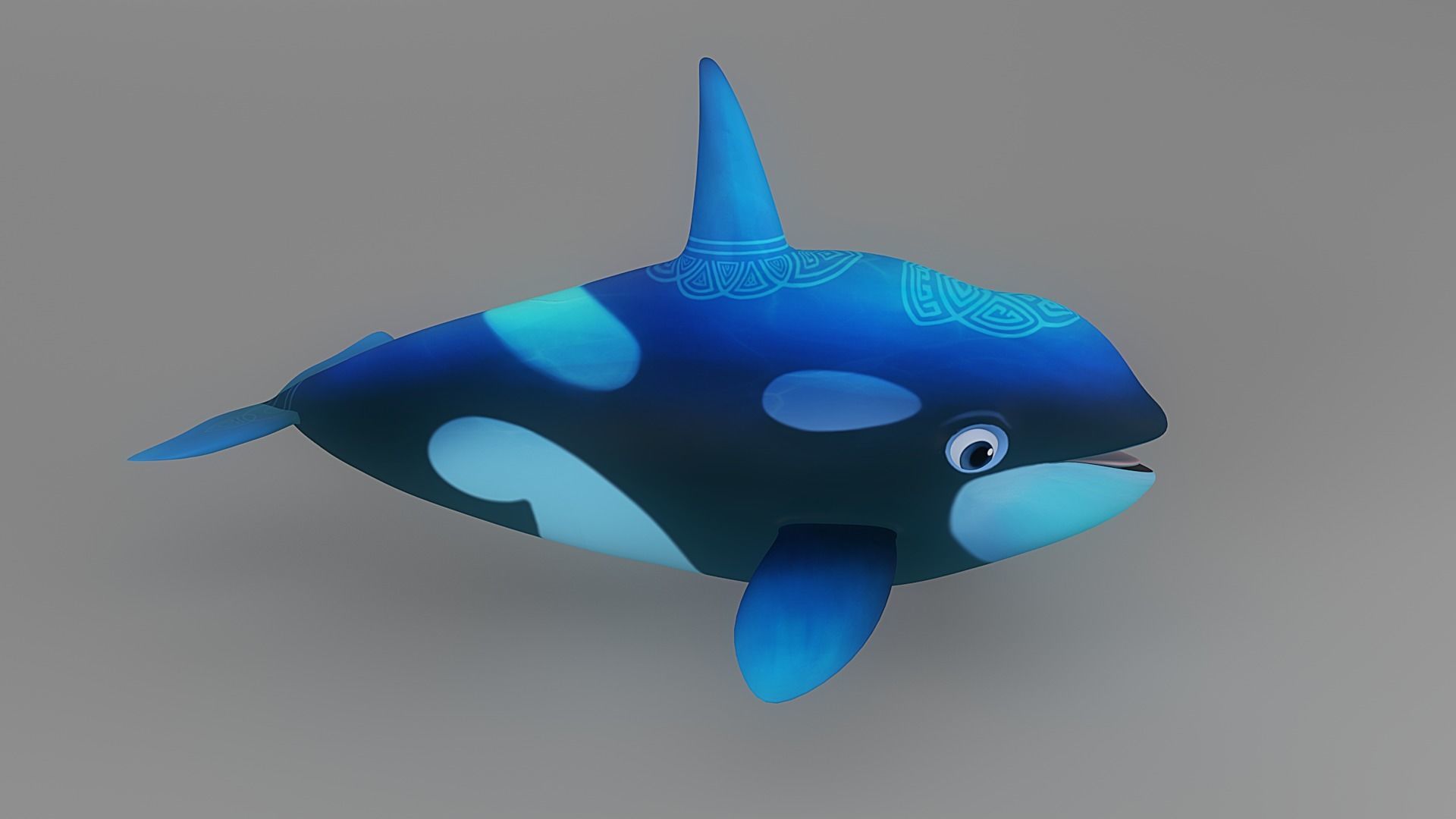 Cartoon Fish 3 Low-poly 3D model_3
