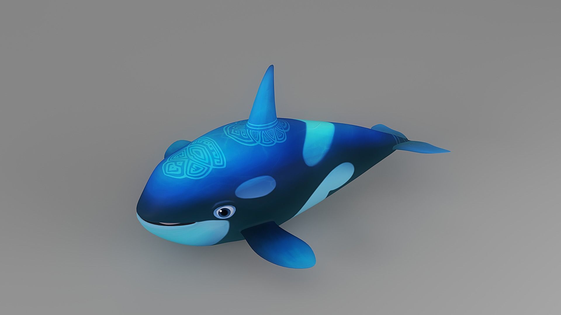 Cartoon Fish 3 Low-poly 3D model_1