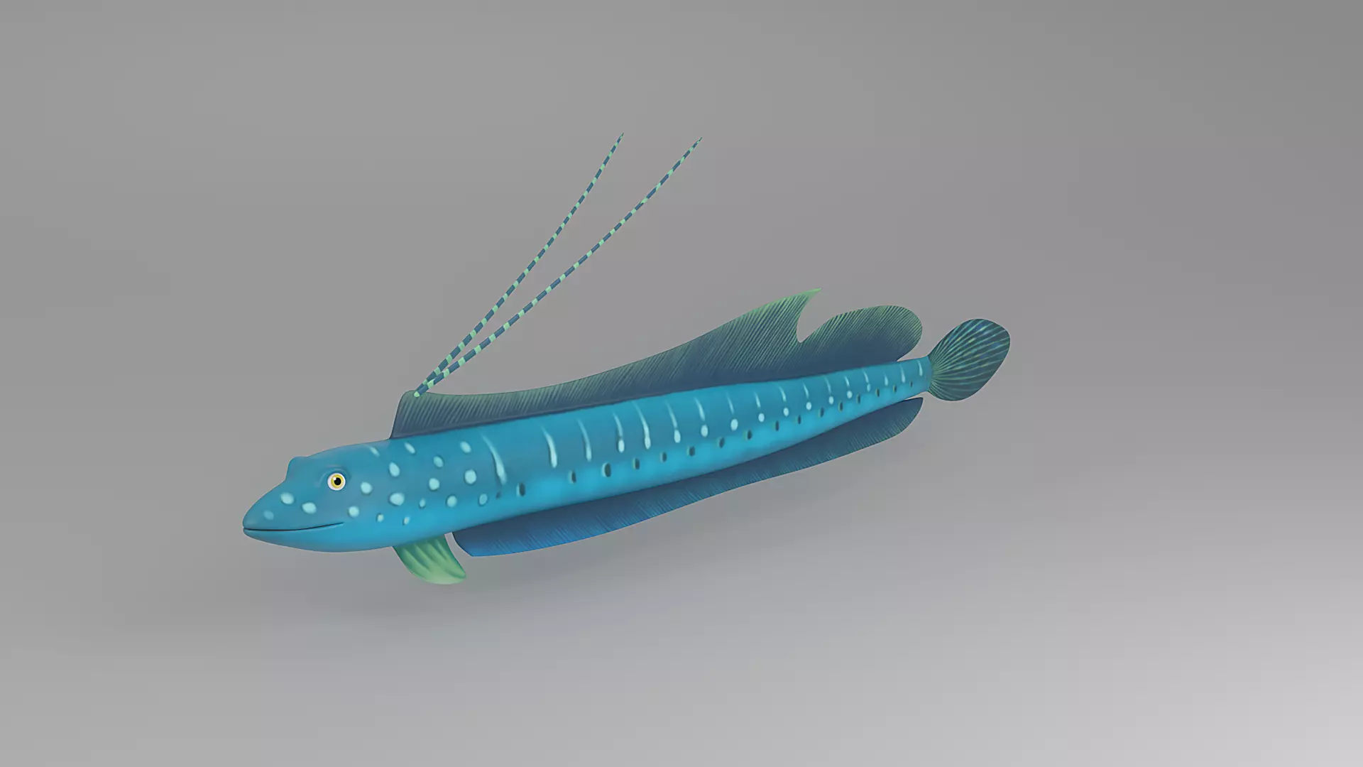 Cartoon Fish 4 Low-poly 3D model_0