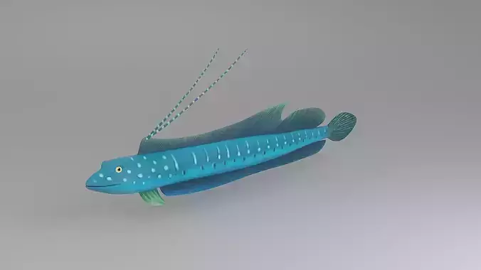 Cartoon Fish 4 Low-poly 3D model