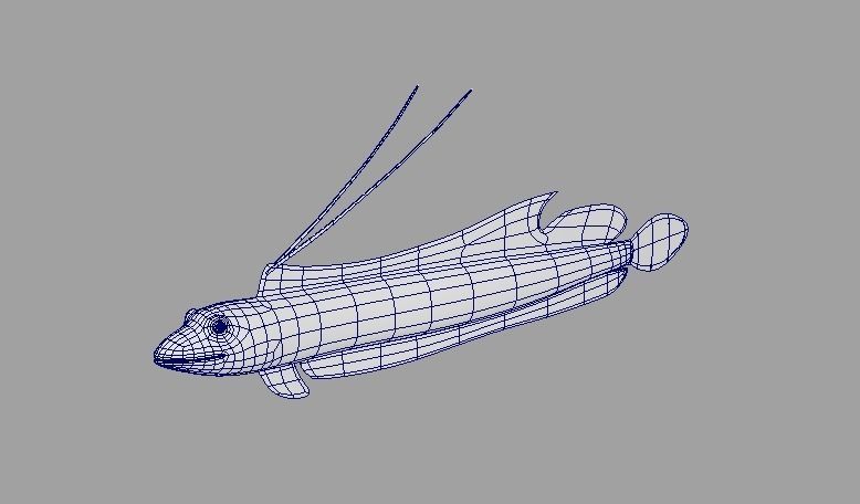 Cartoon Fish 4 Low-poly 3D model_5