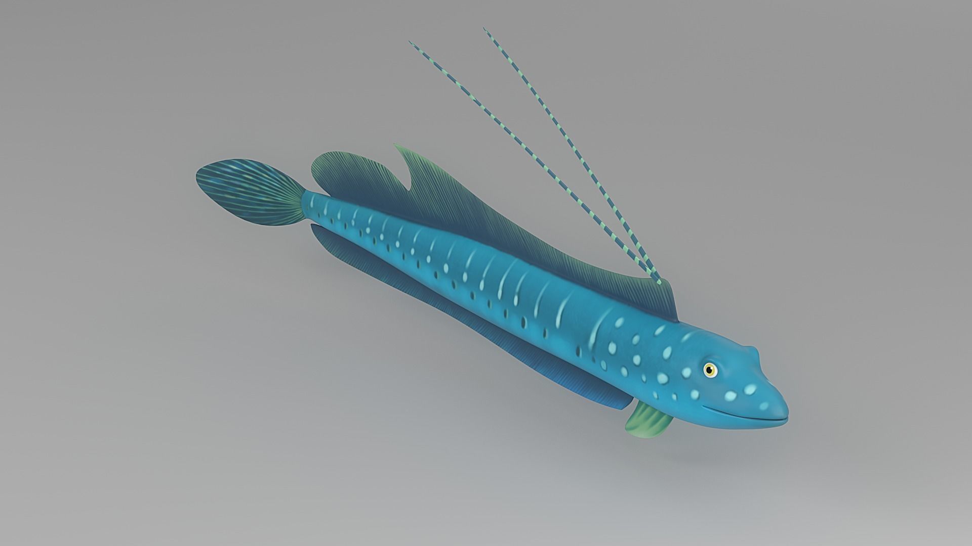 Cartoon Fish 4 Low-poly 3D model_4