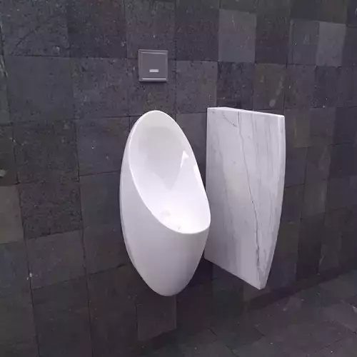 Urinal 1 with marble top