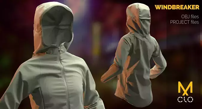 Windbreaker-Jaket  MD Clo projects and OBJ