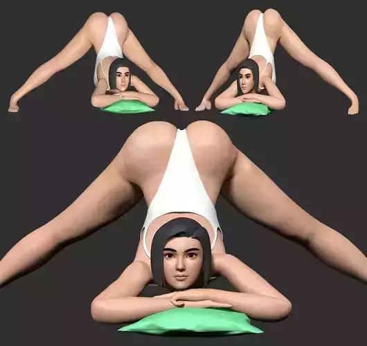 Girl With Bodysuits 3D print model
