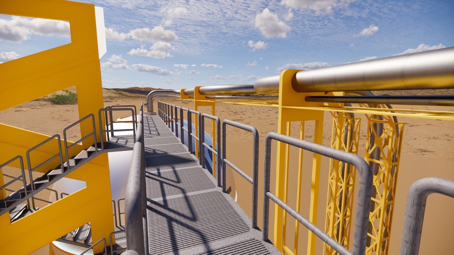 Sci-fi Spherical Tank 002 3D model_11