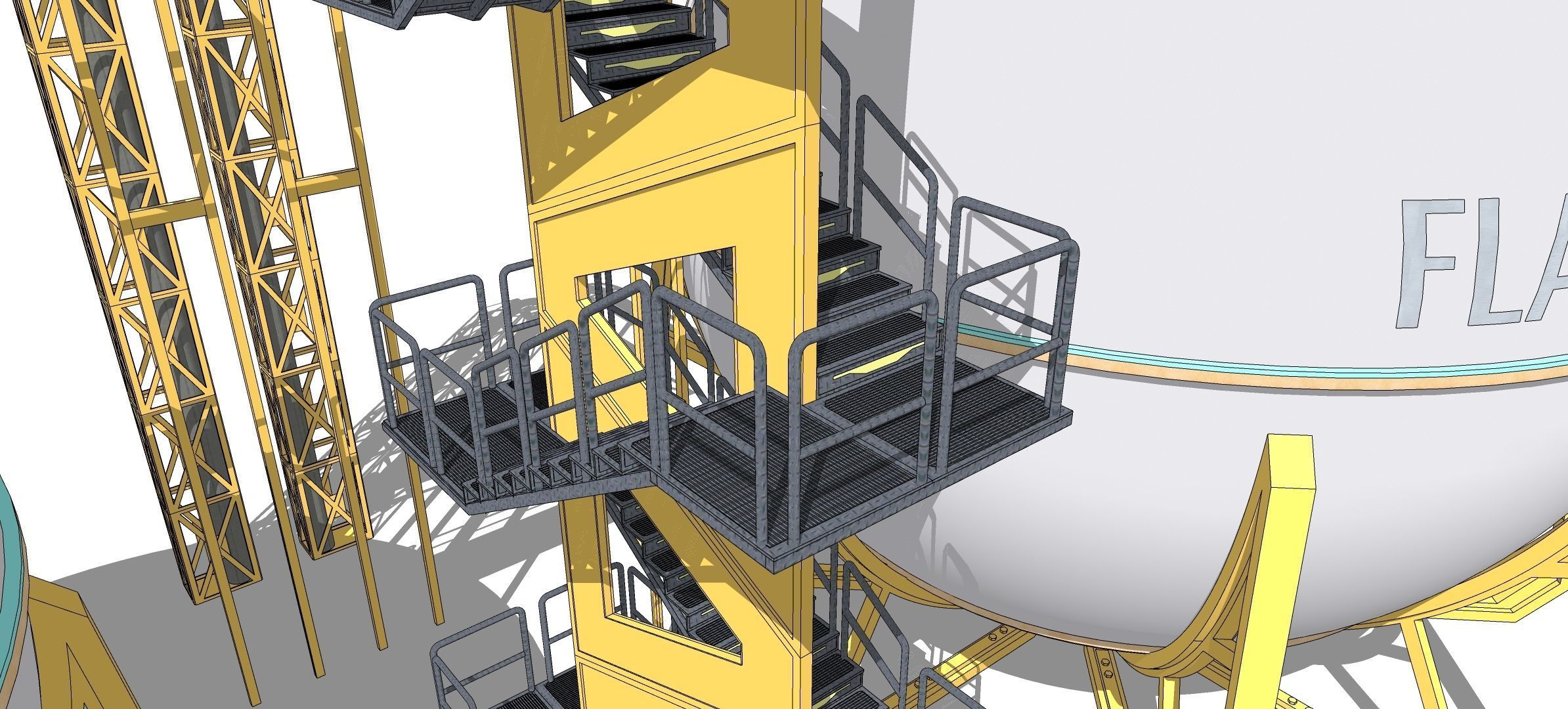 Sci-fi Spherical Tank 002 3D model_8