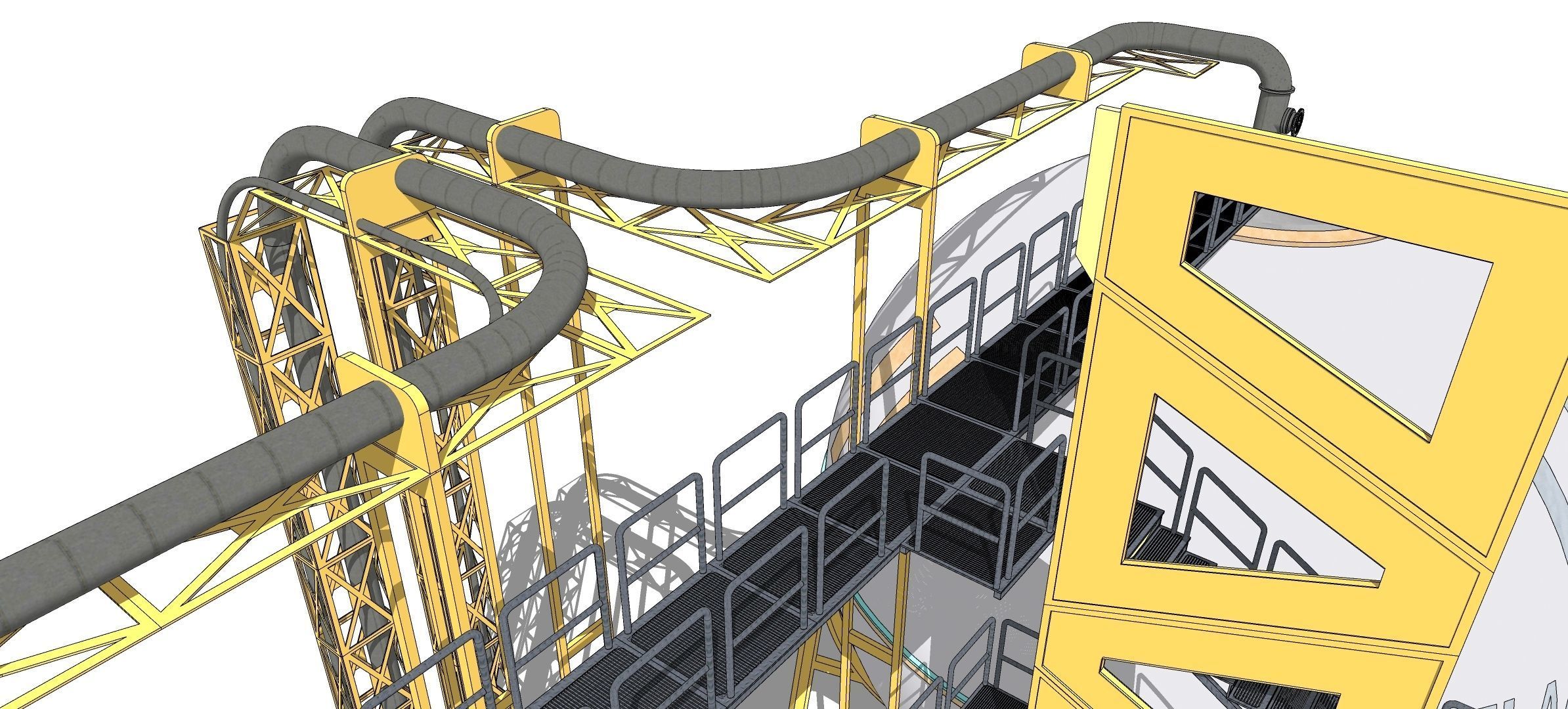 Sci-fi Spherical Tank 002 3D model_19