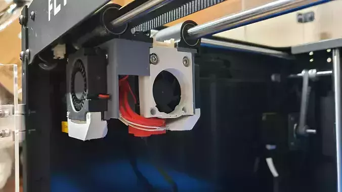 flyingbear ghost5 dual 4010 fan duct full set