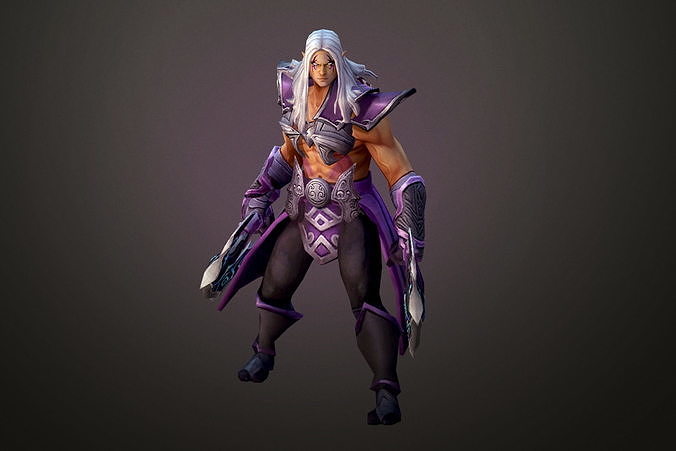 Fantasy Chess RPG Character - Aluden Low-poly 3D model