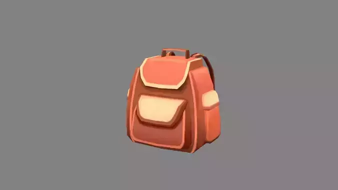 Cartoon Schoolbag -Brown