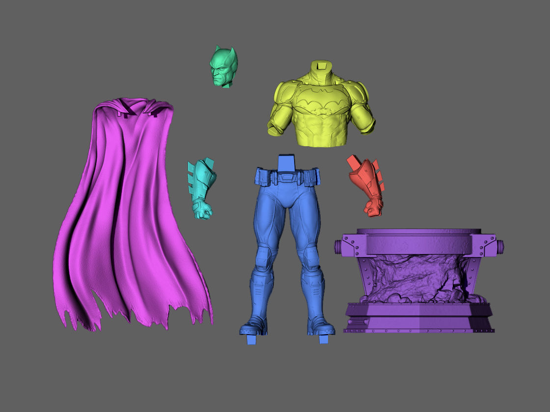 Batman statue 3D print model_15