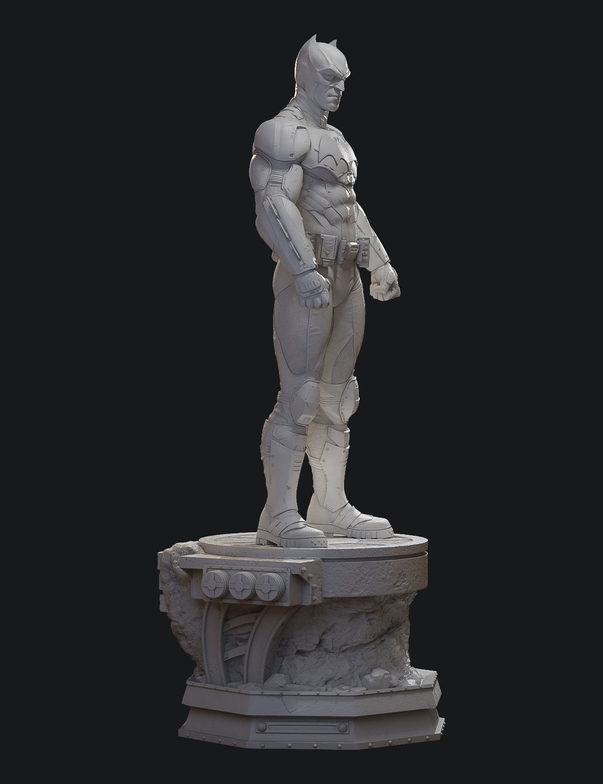 Batman statue 3D print model_5