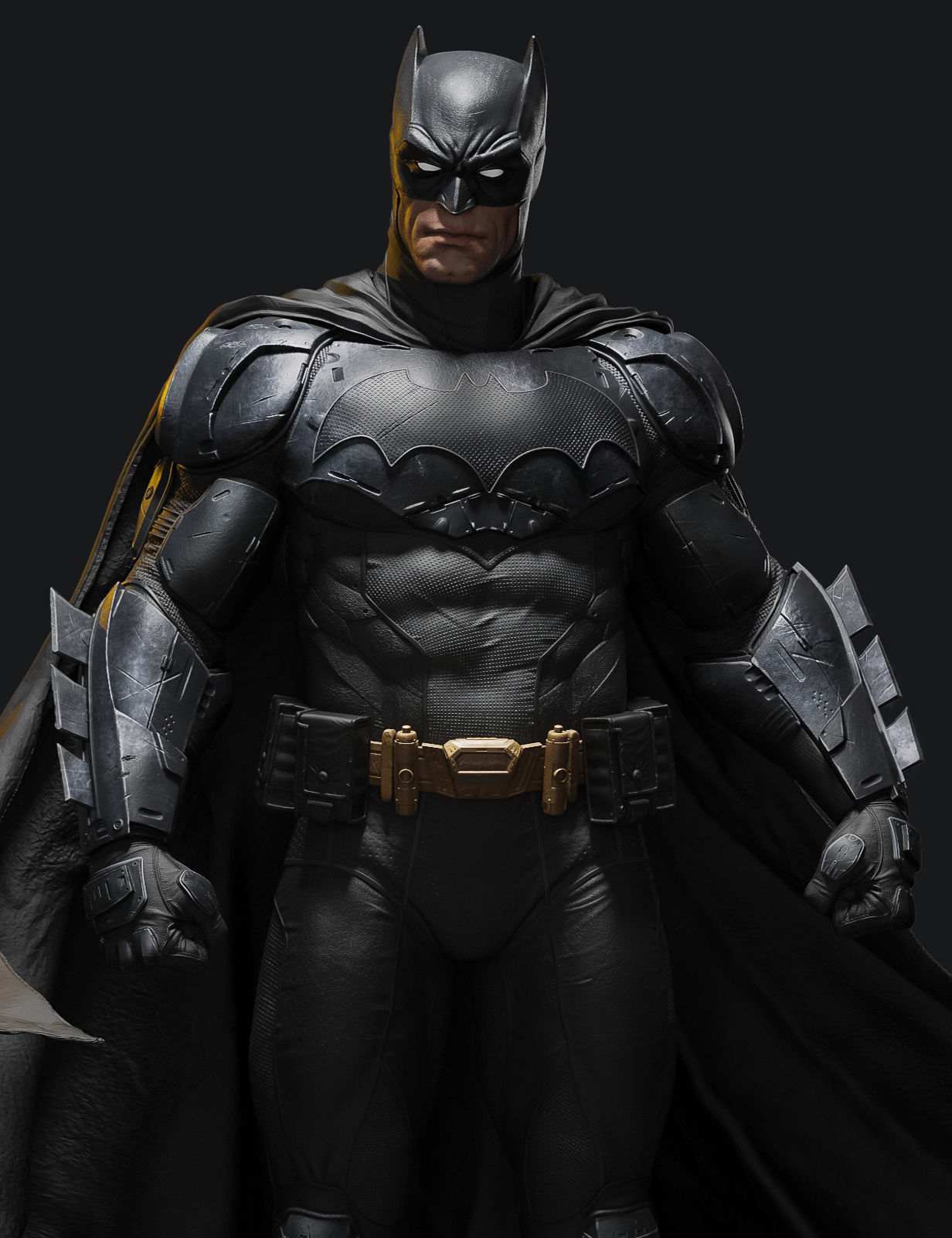 Batman statue 3D print model_0