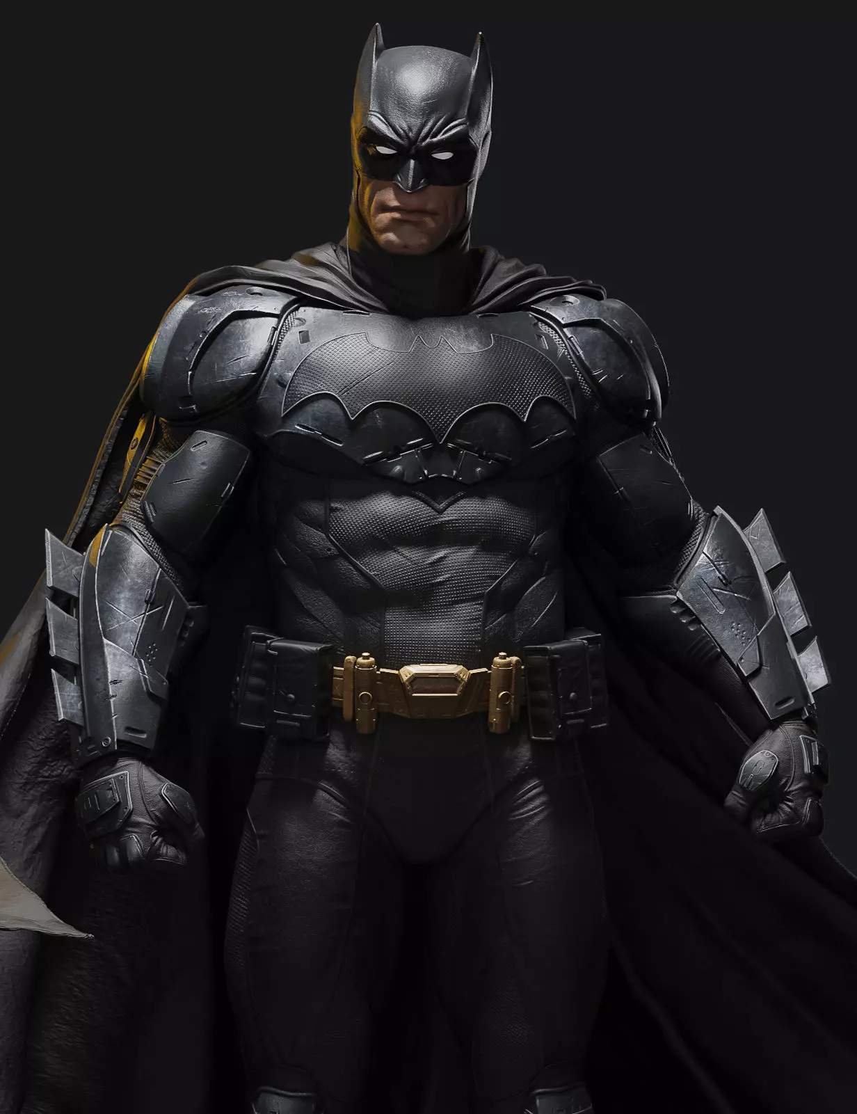 Batman statue 3D print model_0