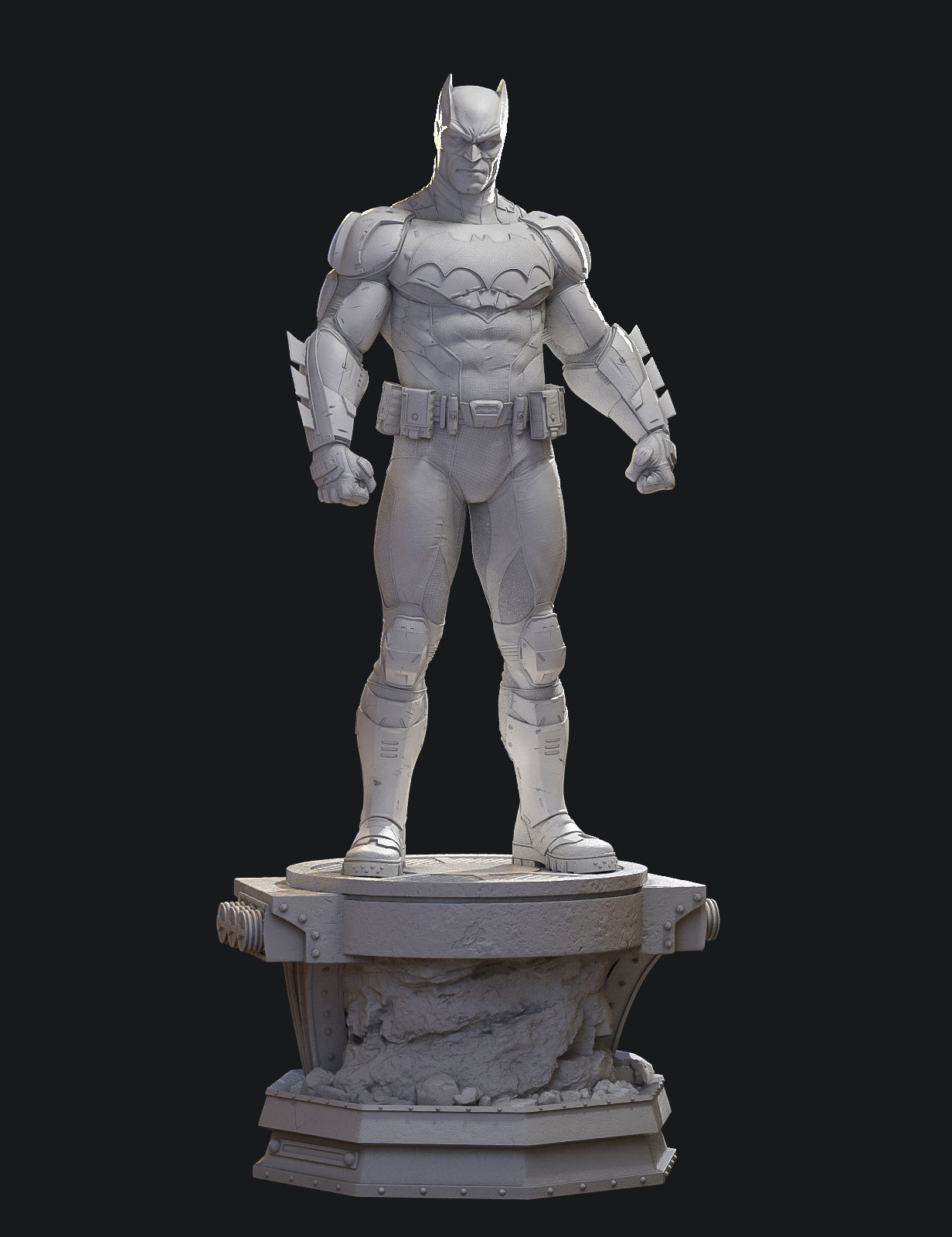 Batman statue 3D print model_13