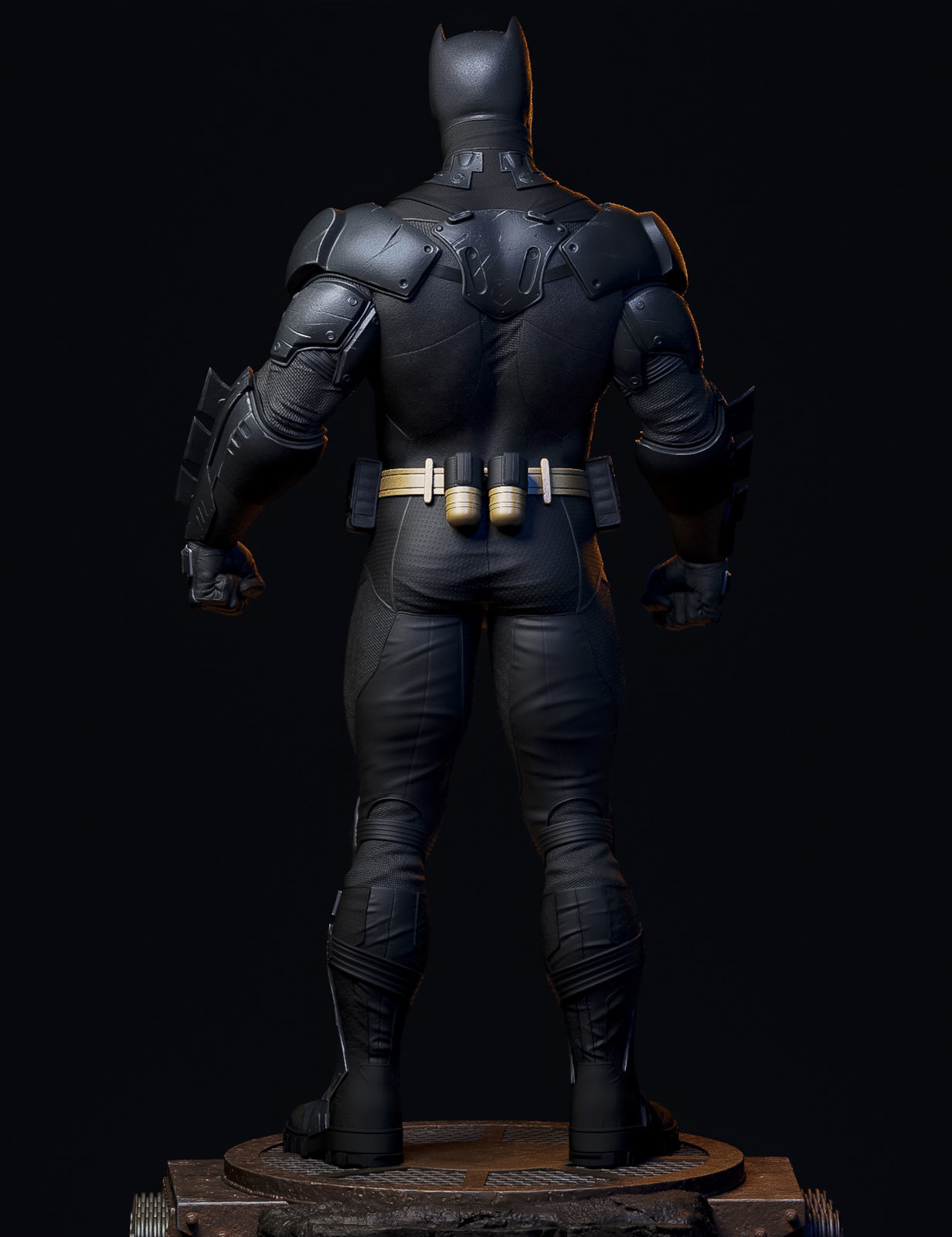 Batman statue 3D print model_6