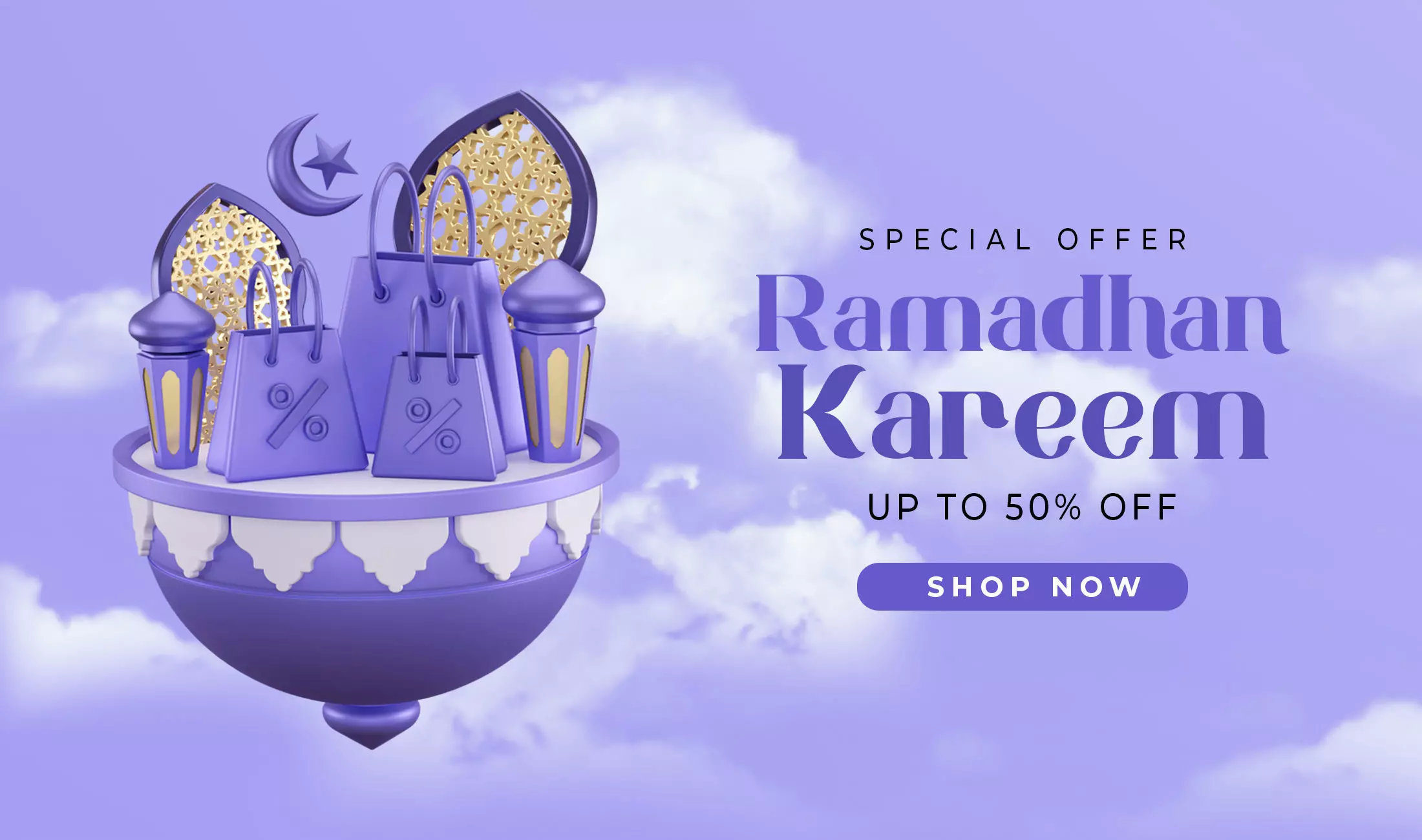 Ramadhan Sale Podium Low-poly 3D model_0