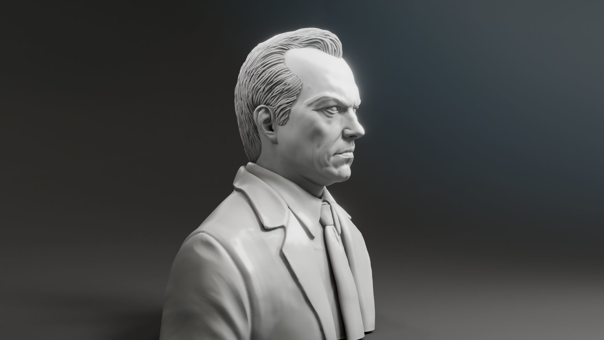 Hugo Weaving - Agent Smith - The Matrix 3D print model_3