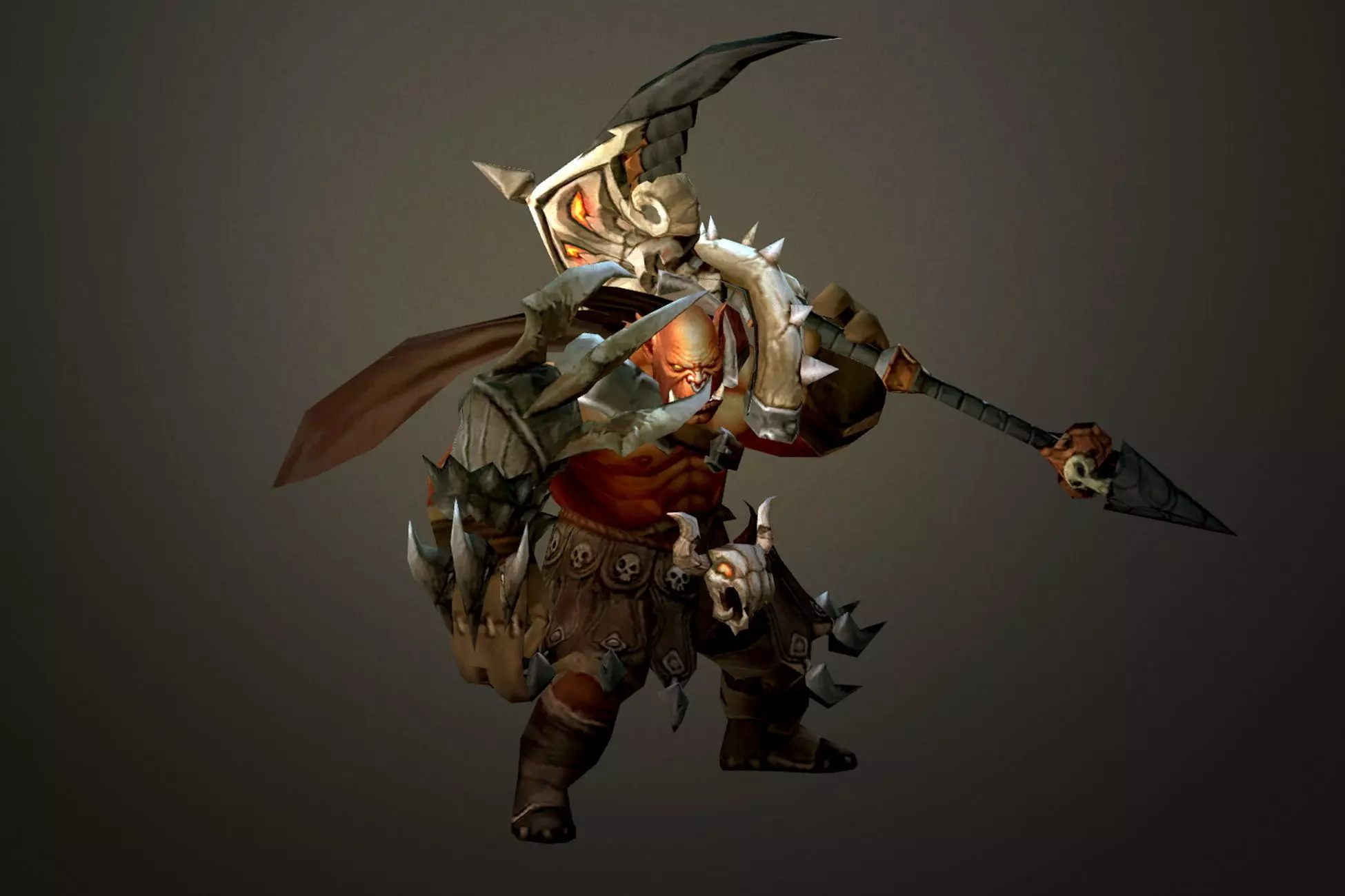 Fantasy Chess RPG Character - Azog Low-poly 3D model_0