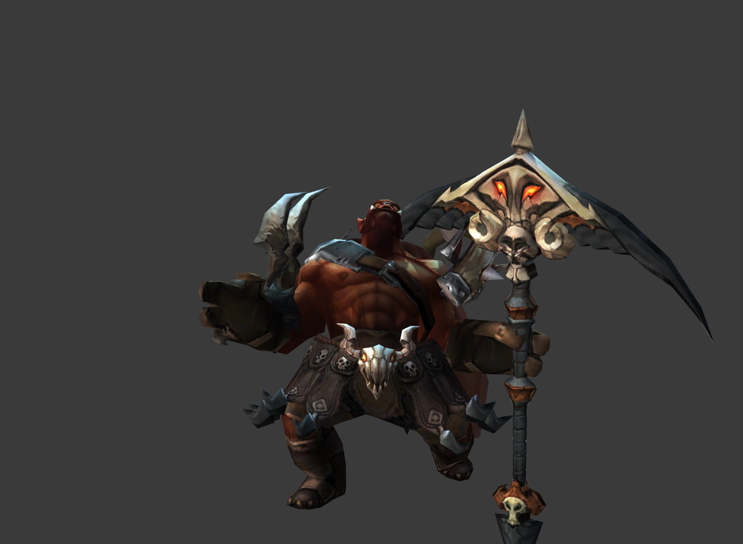 Fantasy Chess RPG Character - Azog Low-poly 3D model_4